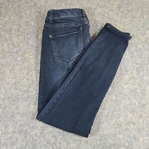 INC Skinny Leg Curvy Fit Women's Jeans Size 8 Dark Wash Blue Stretch Low Rise